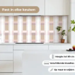 Ruitpatroon - Aardetinten - Minimalistisch keuken achterwand 2 middel 871 -sfeer4_NL