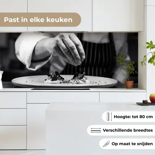 Chef - Garnering - Gerecht keuken achterwand 2 middel -sfeer4_NL