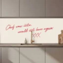 Chef was cute would eat here agian keuken achterwand 2 middel zz_3dshopping