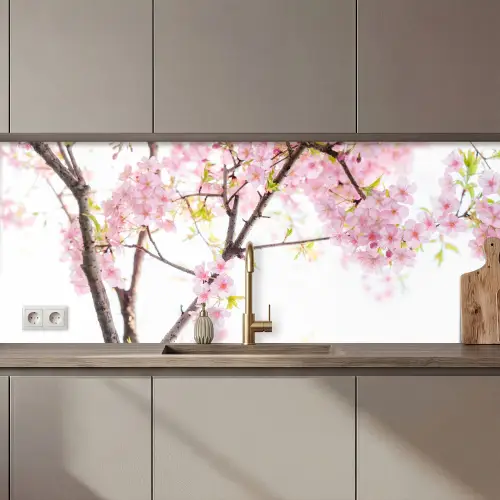Kersenbloesem - Roze - Bloemen - Sakura - Natuur keuken achterwand 2 middel zz_3dshopping