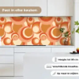 Cirkel - Retro - Patroon keuken achterwand 2 middel 871 -sfeer4_NL