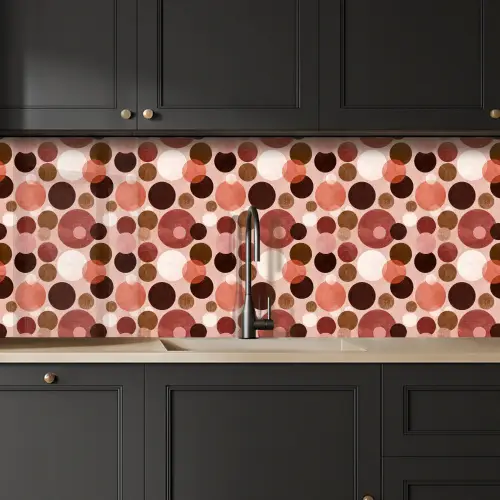 Cirkels - Modern - Kleurrijk keuken achterwand 2 middel 871 -sfeer1