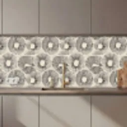 Cirkels - Patroon - Zwart keuken achterwand 2 middel 871 zz_3dshopping