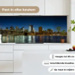 Stadslichten - Avond - Skyline - Brug keuken achterwand 2 middel -sfeer4_NL
