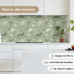 Klassiek - Botanisch - Groen keuken achterwand 2 middel 871 -sfeer4_NL