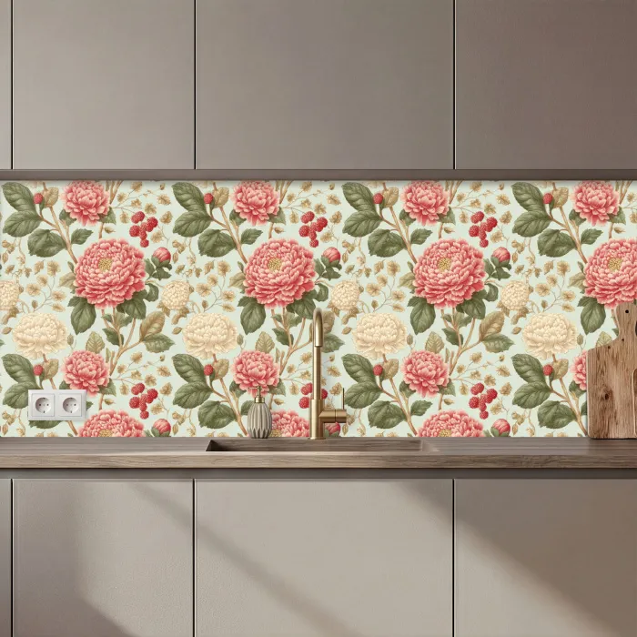 Klassiek - Botanisch - Veelkleurig keuken achterwand 2 middel 871 zz_3dshopping
