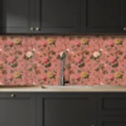 Klassiek - Botanisch - Roze keuken achterwand 2 middel 871 -sfeer1