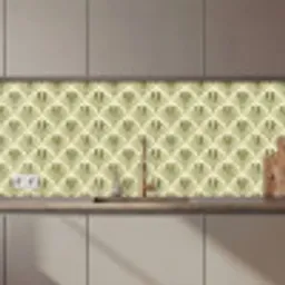 Klassiek - Waaier - Groen keuken achterwand 2 middel 871 zz_3dshopping