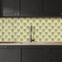 Klassiek - Waaier - Groen keuken achterwand 2 middel 871 -sfeer1