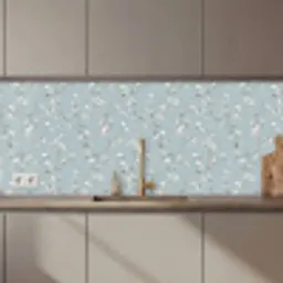 Klassiek - Bloemen - Blauw keuken achterwand 2 middel 871 zz_3dshopping