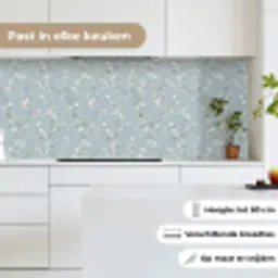 Klassiek - Bloemen - Blauw keuken achterwand 2 middel 871 -sfeer4_NL