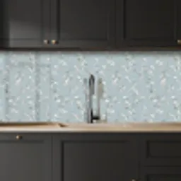 Klassiek - Bloemen - Blauw keuken achterwand 2 middel 871 -sfeer1
