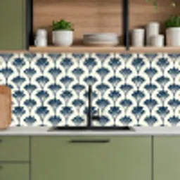 Klassiek - Motief - Blauw keuken achterwand 2 middel 871 -sfeer3