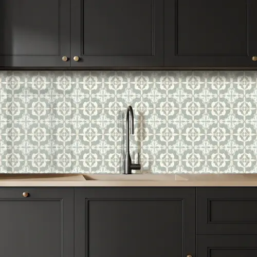 Klassiek - Pastel - Bloemaccent keuken achterwand 2 middel 871 -sfeer1