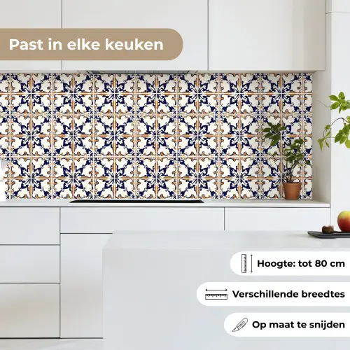 Klassiek - Patroon - Kleurrijk keuken achterwand 2 middel 871 -sfeer4_NL