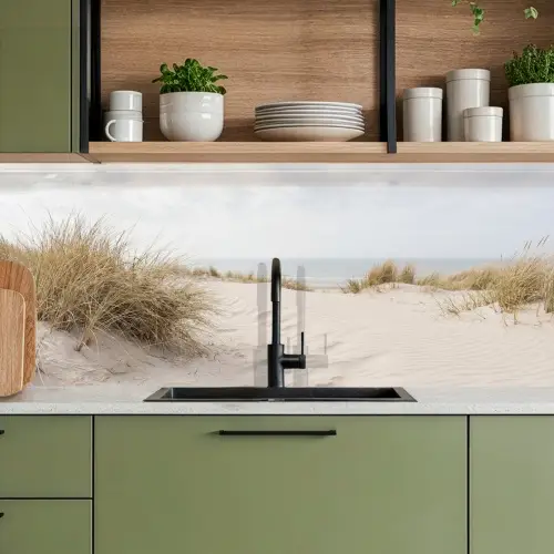 Wolken - Duinlandschap - Zand keuken achterwand 2 middel -sfeer3