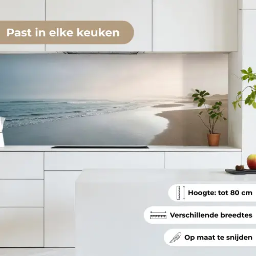 Kustlijn - Strand - Oceaan keuken achterwand 2 middel -sfeer4_NL