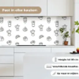 Koffie - Broodjes - Zwart - Wit keuken achterwand 2 middel -sfeer4_NL