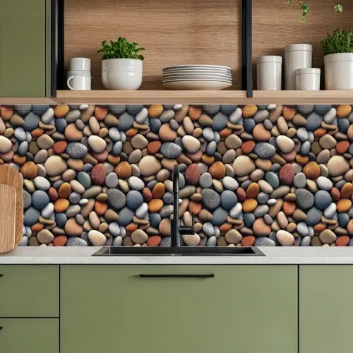 Kleuren - Matte - Stenen keuken achterwand 2 middel 871 -sfeer3