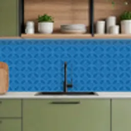 Kompas - Blauw - Patronen keuken achterwand 2 middel 871 -sfeer3