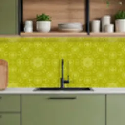 Kompas - Groen - Patronen keuken achterwand 2 middel 871 -sfeer3