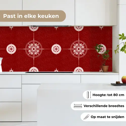 Kompas - Reizen - Patronen keuken achterwand 2 middel 871 -sfeer4_NL