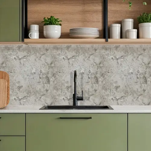 Beton - Grijs - Muur keuken achterwand 2 middel 871 -sfeer3
