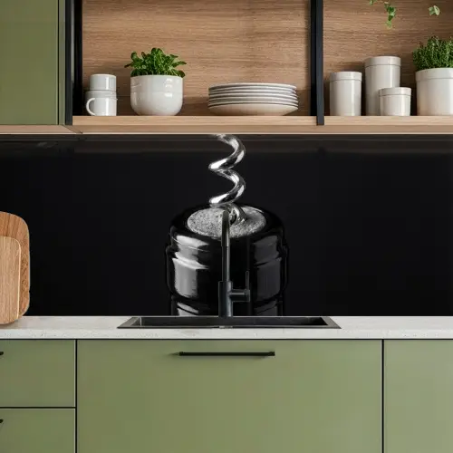 Kurkentrekker - Wijn - Zwart - Wit keuken achterwand 2 middel -sfeer3