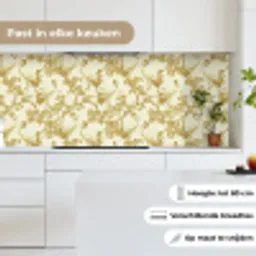 Kraanvogels - Kersenbloesem - Goud keuken achterwand 2 middel 871 -sfeer4_NL