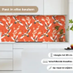 Kraanvogel - Sakura - Patronen - Japans keuken achterwand 2 middel 871 -sfeer4_NL