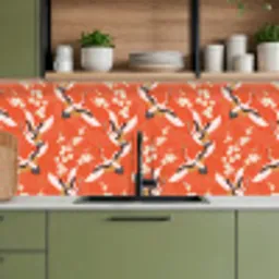 Kraanvogel - Sakura - Patronen - Japans keuken achterwand 2 middel 871 -sfeer3