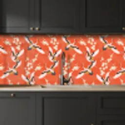 Kraanvogel - Sakura - Patronen - Japans keuken achterwand 2 middel 871 -sfeer1