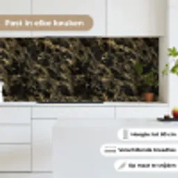 Kristal - Goud - Zwart - Marmer keuken achterwand 2 middel 871 -sfeer4_NL