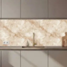 Kristalstructuur - Bruin - Marmer keuken achterwand 2 middel 871 zz_3dshopping