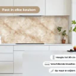 Kristalstructuur - Bruin - Marmer keuken achterwand 2 middel 871 -sfeer4_NL