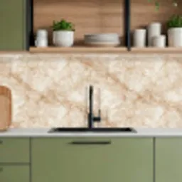 Kristalstructuur - Bruin - Marmer keuken achterwand 2 middel 871 -sfeer3