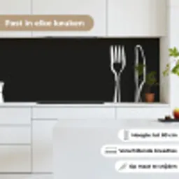 Bestek - Staand - Zwart - Wit keuken achterwand 2 middel -sfeer4_NL