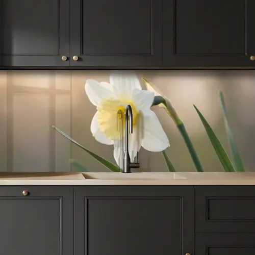Narcis - Bloem - Minimalistisch keuken achterwand 2 middel -sfeer1