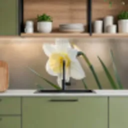 Narcis - Bloem - Minimalistisch keuken achterwand 2 middel -sfeer3