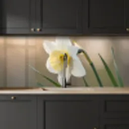 Narcis - Bloem - Minimalistisch keuken achterwand 2 middel -sfeer1