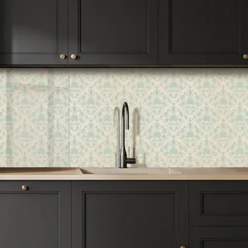 Damast - Vintage - Pastel - Design keuken achterwand 2 middel 871 -sfeer1