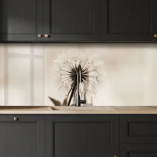 Paardenbloem - Minimalistisch - Wit keuken achterwand 2 middel -sfeer1