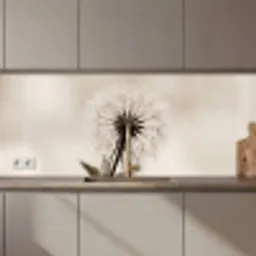Paardenbloem - Minimalistisch - Wit keuken achterwand 2 middel zz_3dshopping
