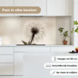 Paardenbloem - Minimalistisch - Wit keuken achterwand 2 middel -sfeer4_NL