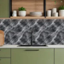 Donkergrijs - Bliksem - Marmer keuken achterwand 2 middel 871 -sfeer3