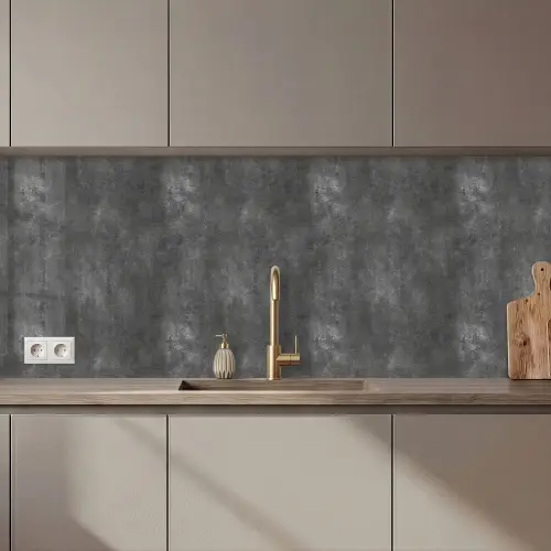 Donkergrijs - Ruw - Beton keuken achterwand 2 middel 871 zz_3dshopping