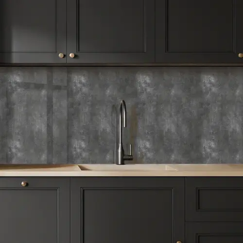 Donkergrijs - Ruw - Beton keuken achterwand 2 middel 871 -sfeer1