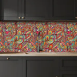 Design - Jaren 70 - Fantasy - Kleur keuken achterwand 2 middel 871 -sfeer1