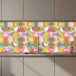Design - Abstract - Kleuren - Retro keuken achterwand 2 middel 871 zz_3dshopping