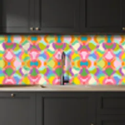Design - Abstract - Kleuren - Retro keuken achterwand 2 middel 871 -sfeer1